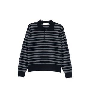 Dunst Women Wool Blend Striped Polo Shirt